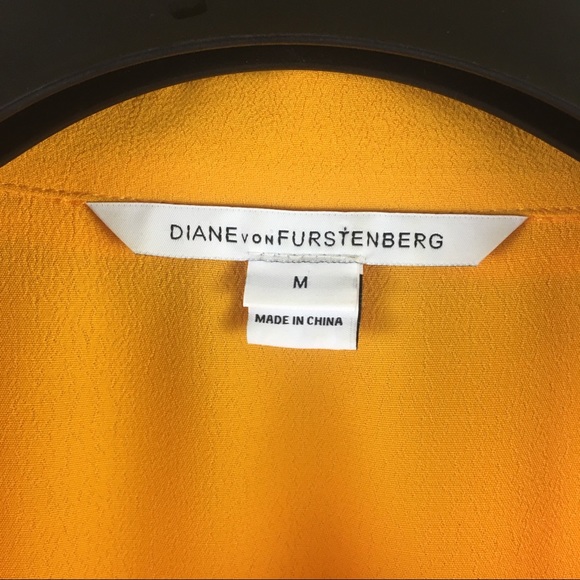 Diane Von Furstenberg Karin Oversized Blouse Top M - Picture 6 of 8